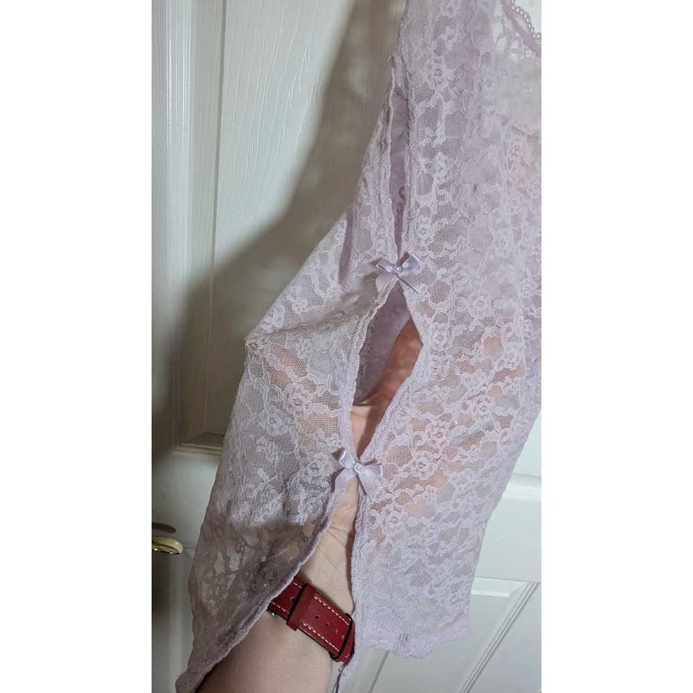 Victoria's‎ Secret Lace Cami Top Lavender Purple Bow Accents S/P Small - Picture 4 of 10